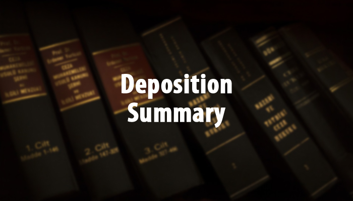 Deposition Summary Services